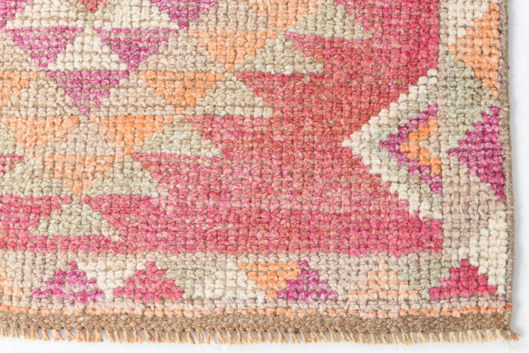 3x10 Rug For Kitchen Pink Turkish Runner Rug, 86x321Cm SK 18318