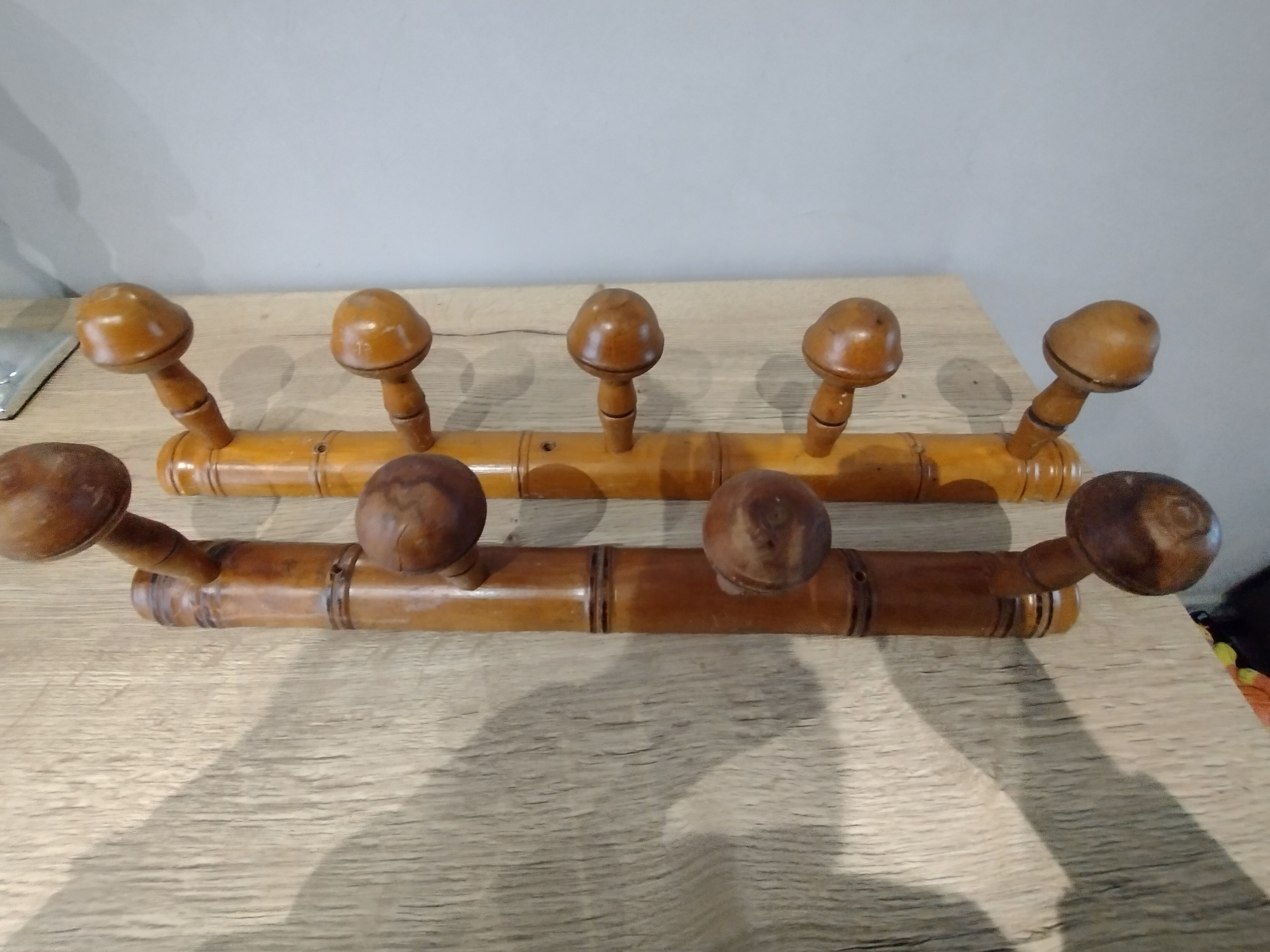 Vintage bamboo wall coat hook