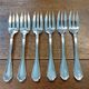 Set of 6 silver-plated fish forks by Ravinet d'Enfert