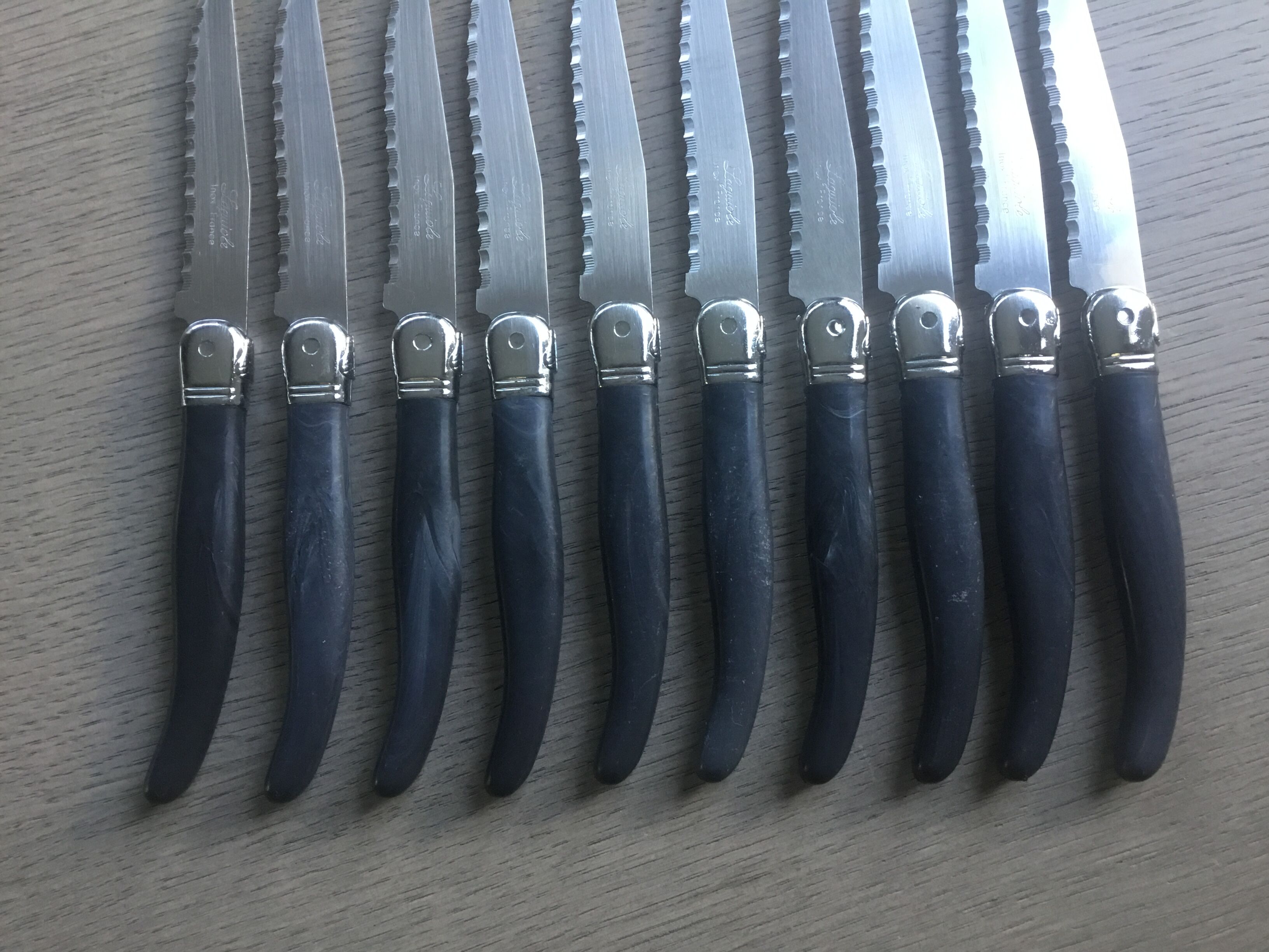 Set of 10 Laguiole Knives