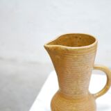 Vintage stoneware pitcher by the digoin factory, France