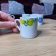 Lots de 8 tasses café vintage 70’s porcelaine