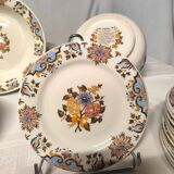 Gien. Bordeaux bouquet. 43-piece service