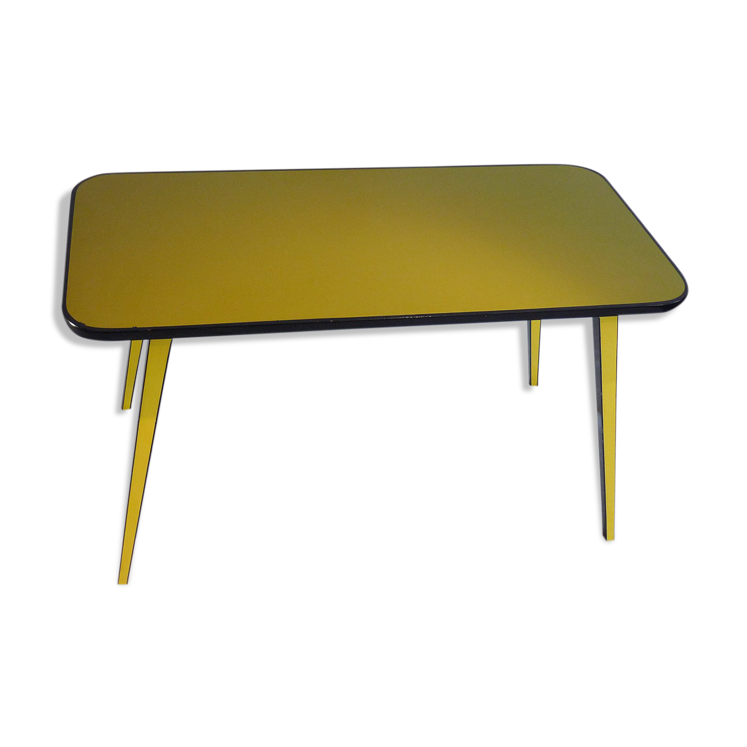 Lase wood side table
