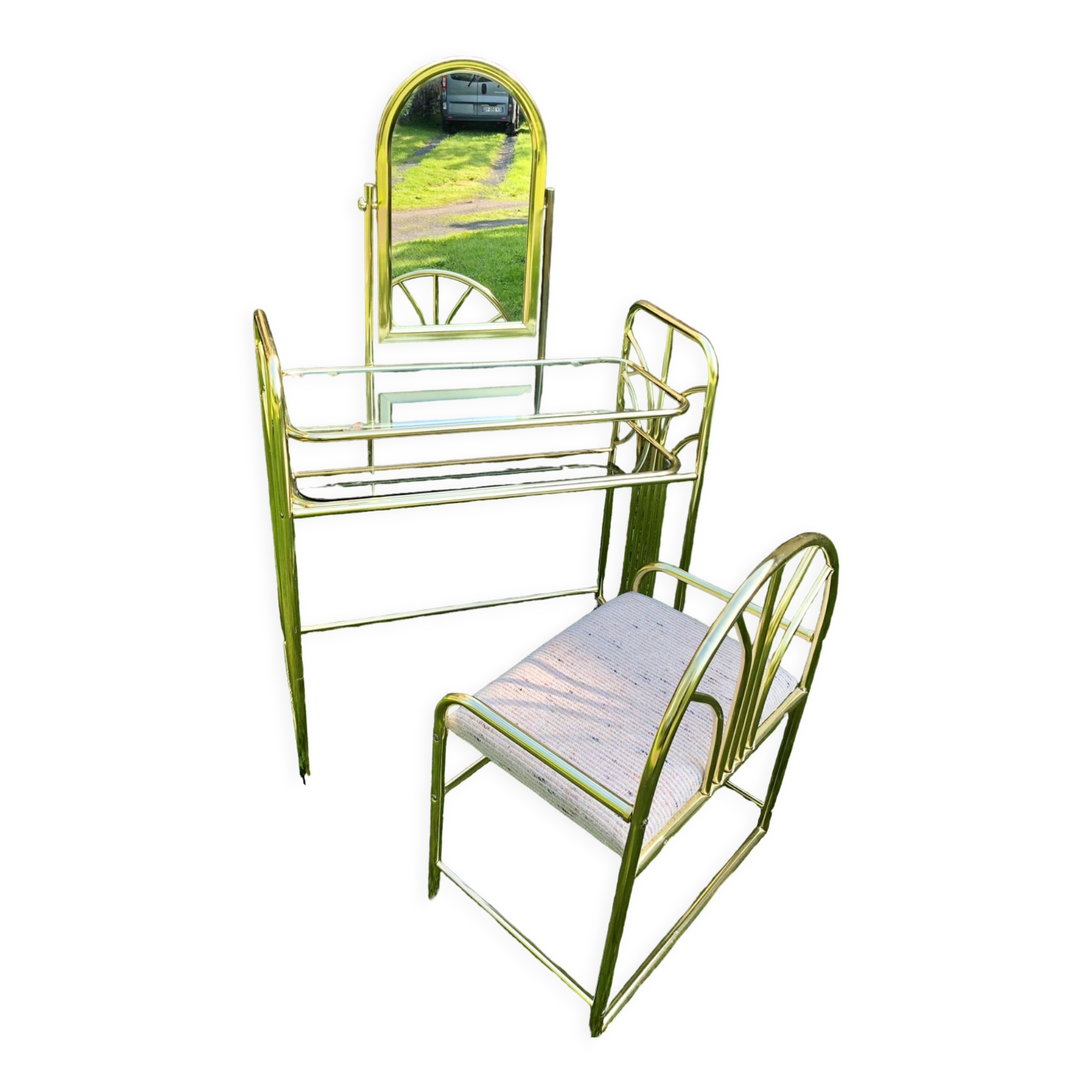 Dressing table and matching vintage armchair