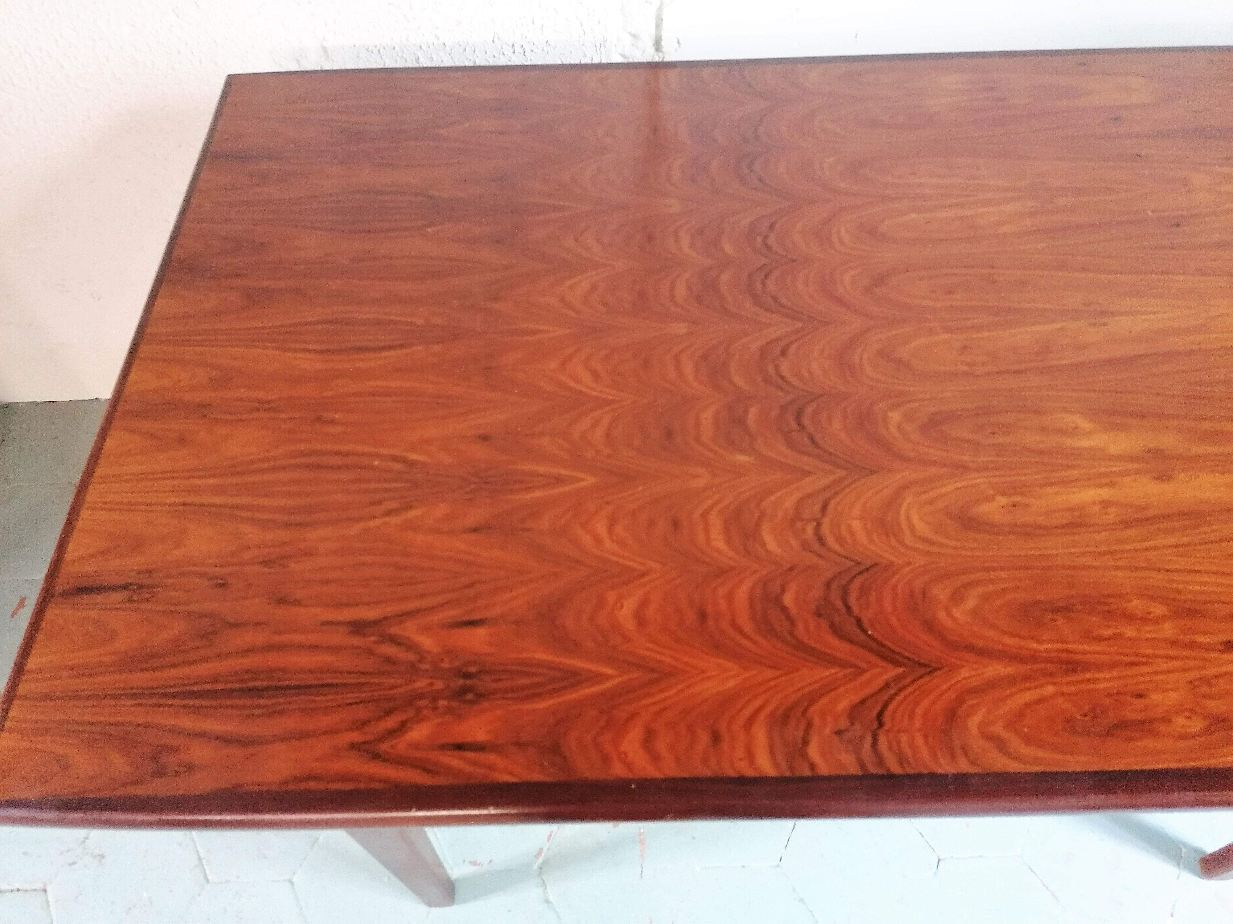 Table teck avec rallonges