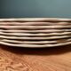 Set of 8 flat plates in Digoin Sarreguemines earthenware, Agreste model