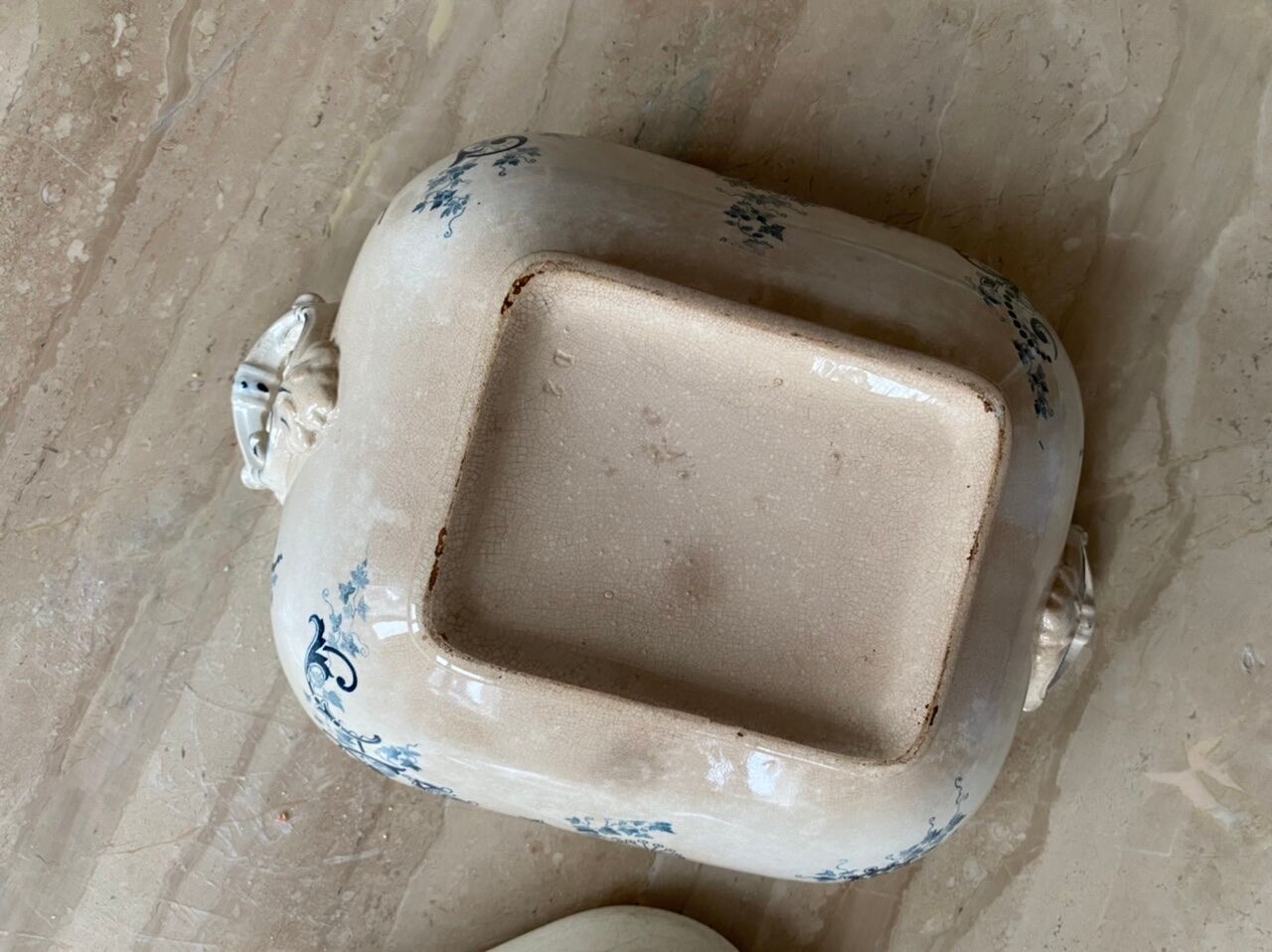 Soup bowl in iron earth HB boulenger