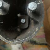 Pair of vintage deer head andirons