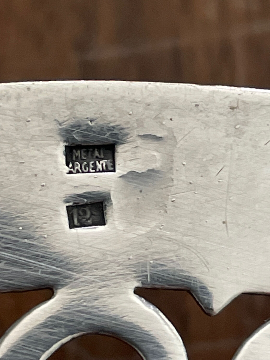 Art Deco silver metal dish