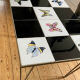 Table basse mosaïque fer forgée