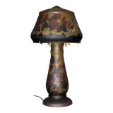 Gallé Tip Glass Paste Mushroom Lamp