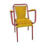 Garden armchair in scoubidou