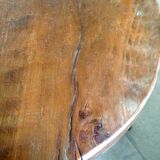 V massive wooden tripod stool