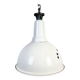 Large Industrial British White Enamel Pendant Lamp from Benjamin, 1960s