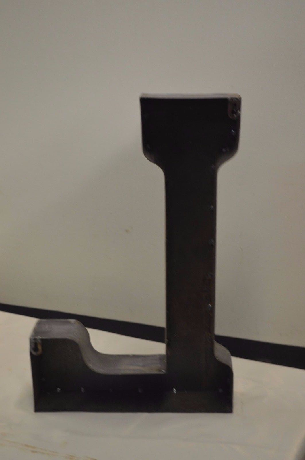 Industrial iron "l" letter