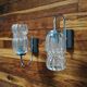 Rigodon glass sconces 1970