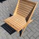 Wooden garden chair folding from the 70s in the Netherlands