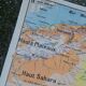 Old Vidal Lablache map N°11 Algeria Tunisia Sahara