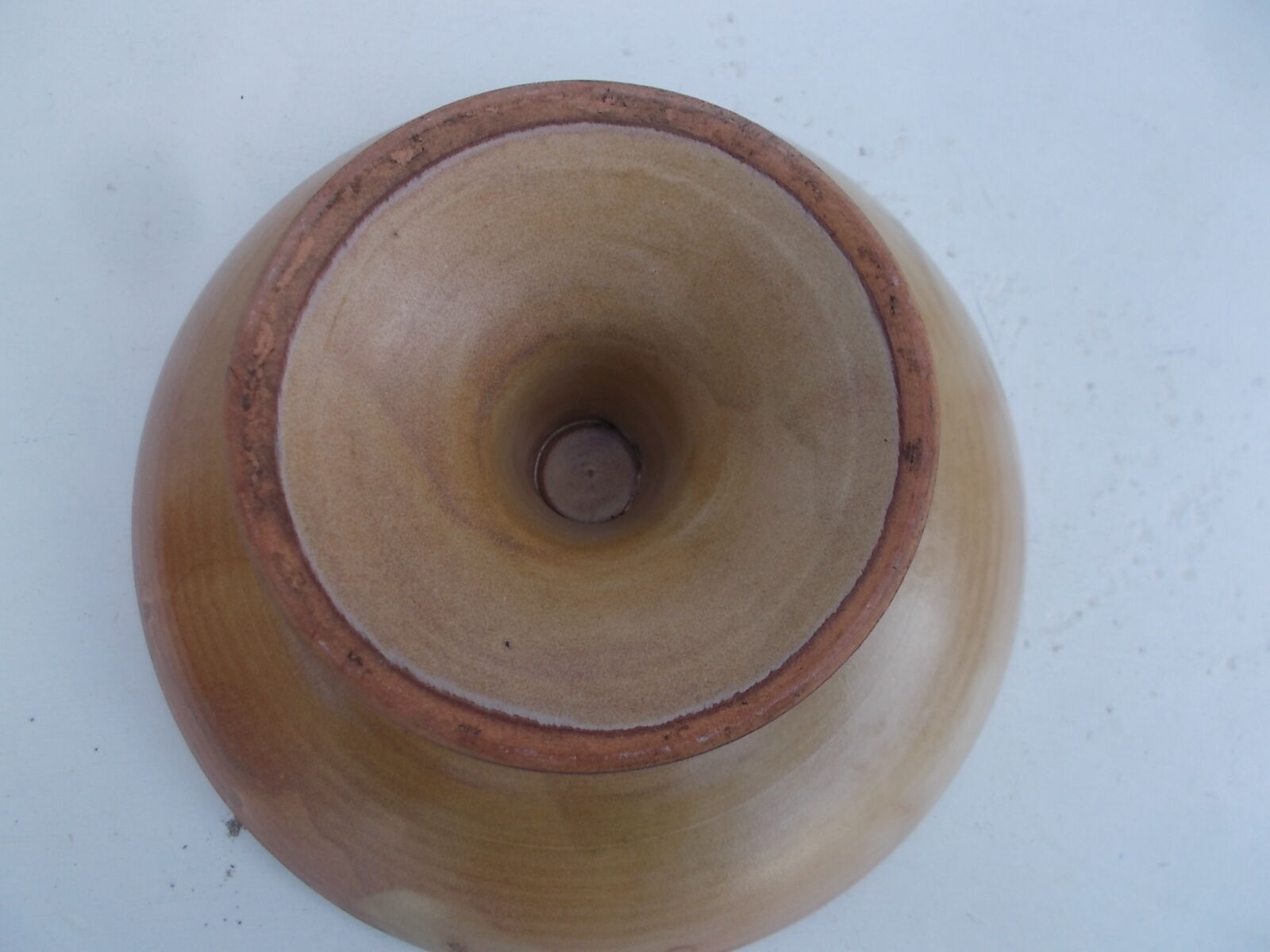 Stoneware serving dish for fruit.