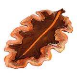 Coupe à fruit céramique de vallauris en forme de feuille (45 x 25 cm)