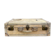 Old wood and leather suitcase