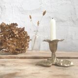 Brass flower candle holder