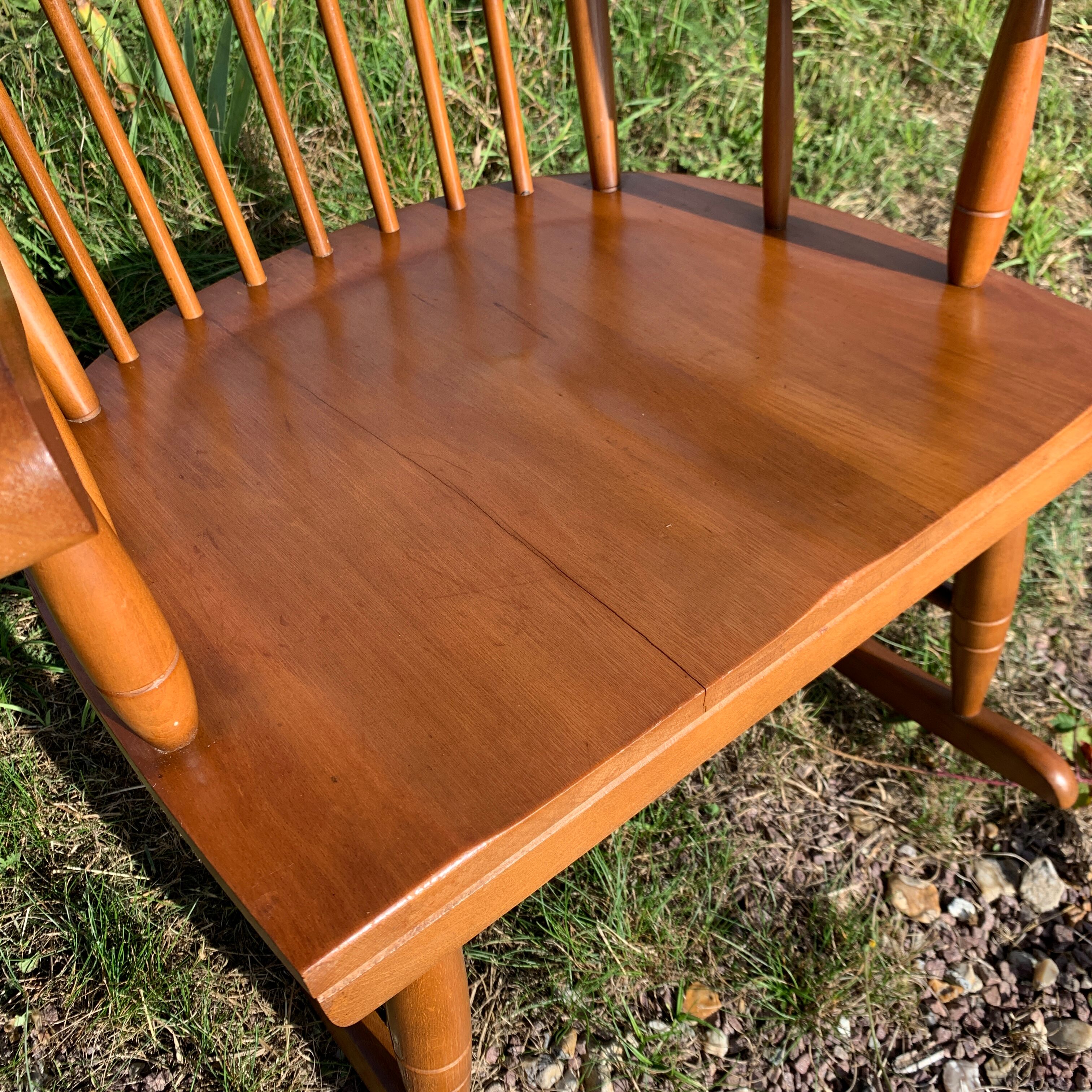 Wooden rocking-chair