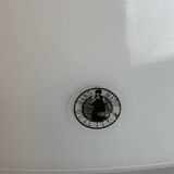 Swedish opaline pendant light from the 1980s