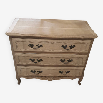 Commode en chêne décapée