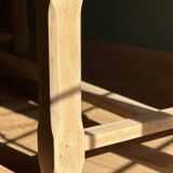 Large farmhouse table in solid oak – 230 cm