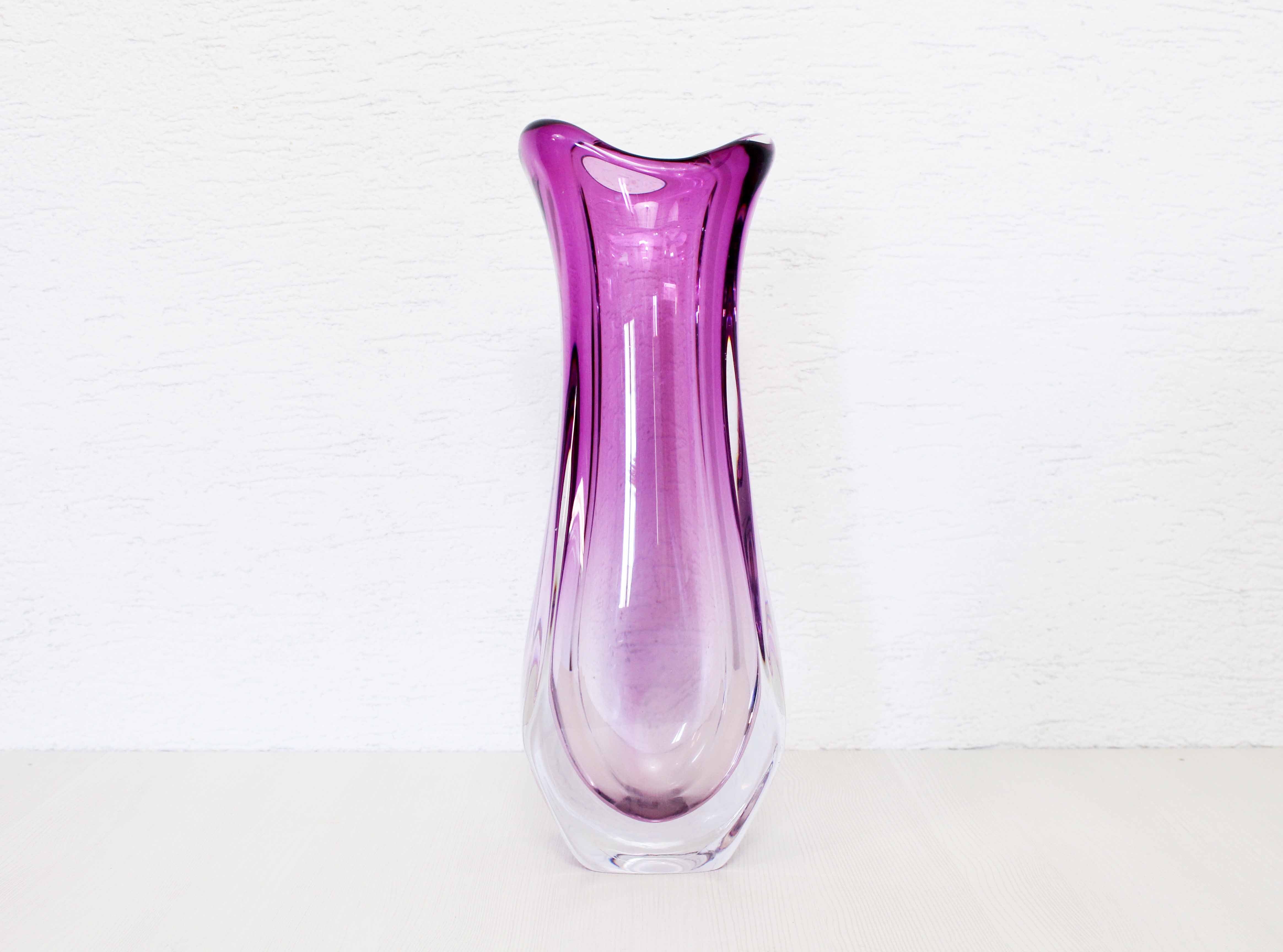 Glass vase of Murano 42cm