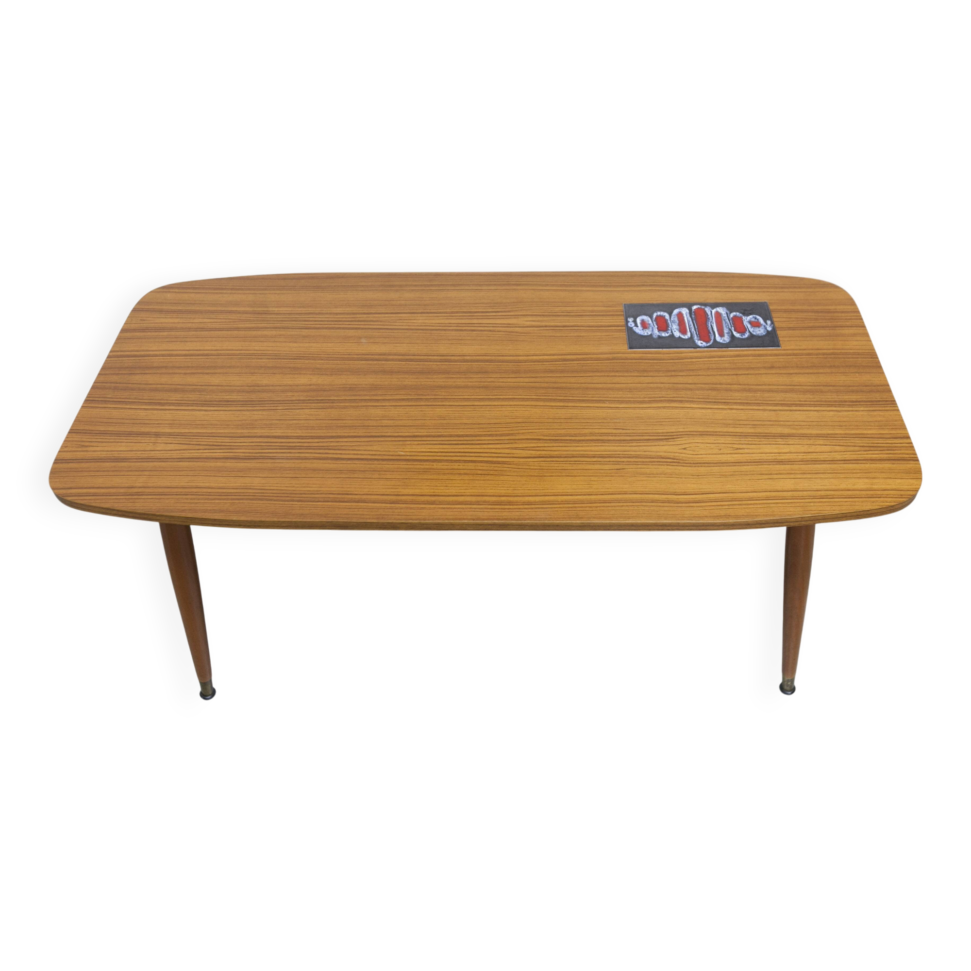 Nordic coffee table 1960 teak ceramic
