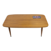 Table basse nordique 1960 teck céramique