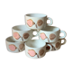 6 tasses à café en grès Salins, 1970