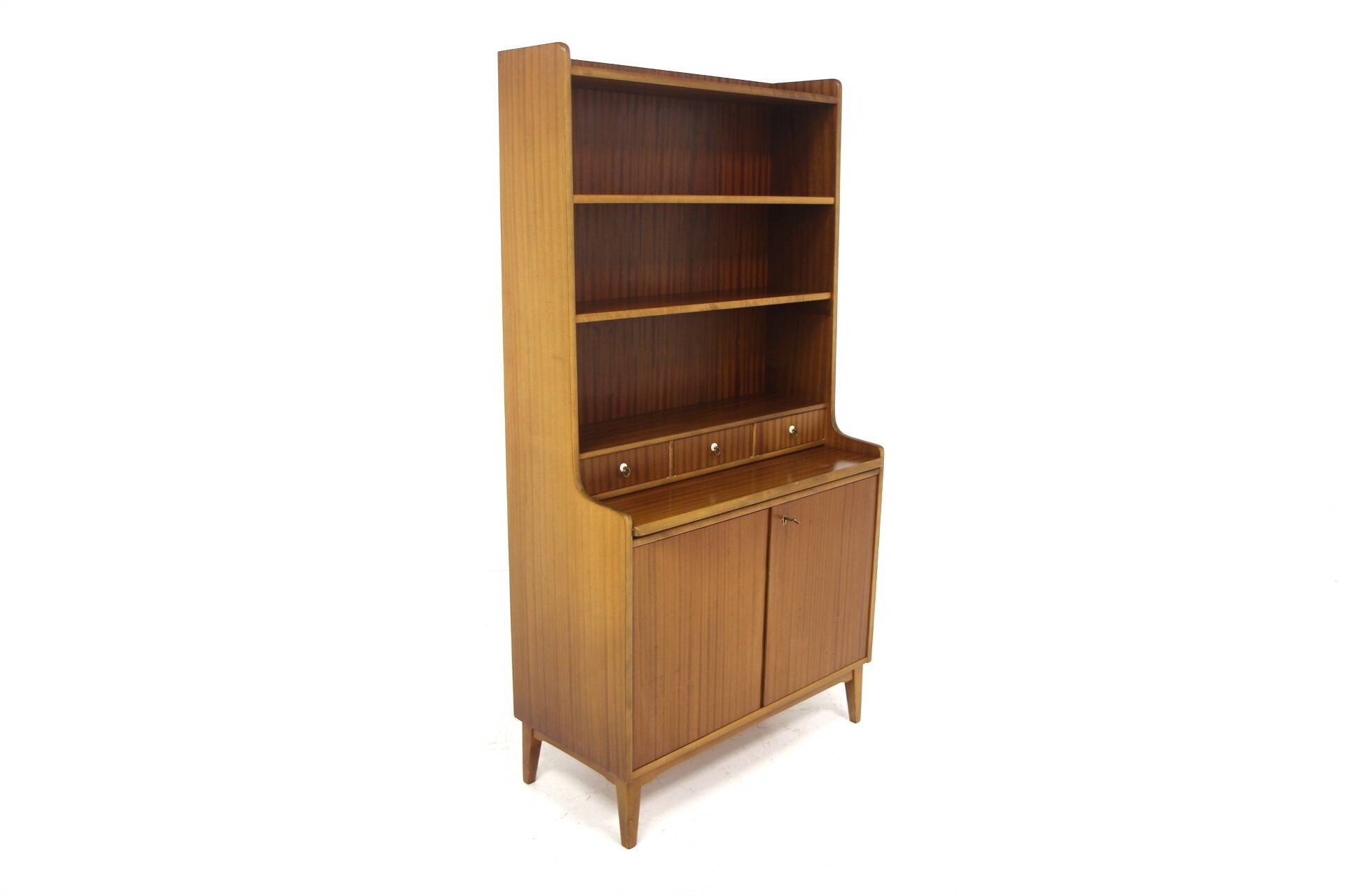 Scandinavian mahogany secretary desk, Denmark, 1950