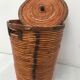 Vintage high-capacity rattan linen basket