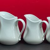 Series of 5 white milk jars cosy & trendy, guest room