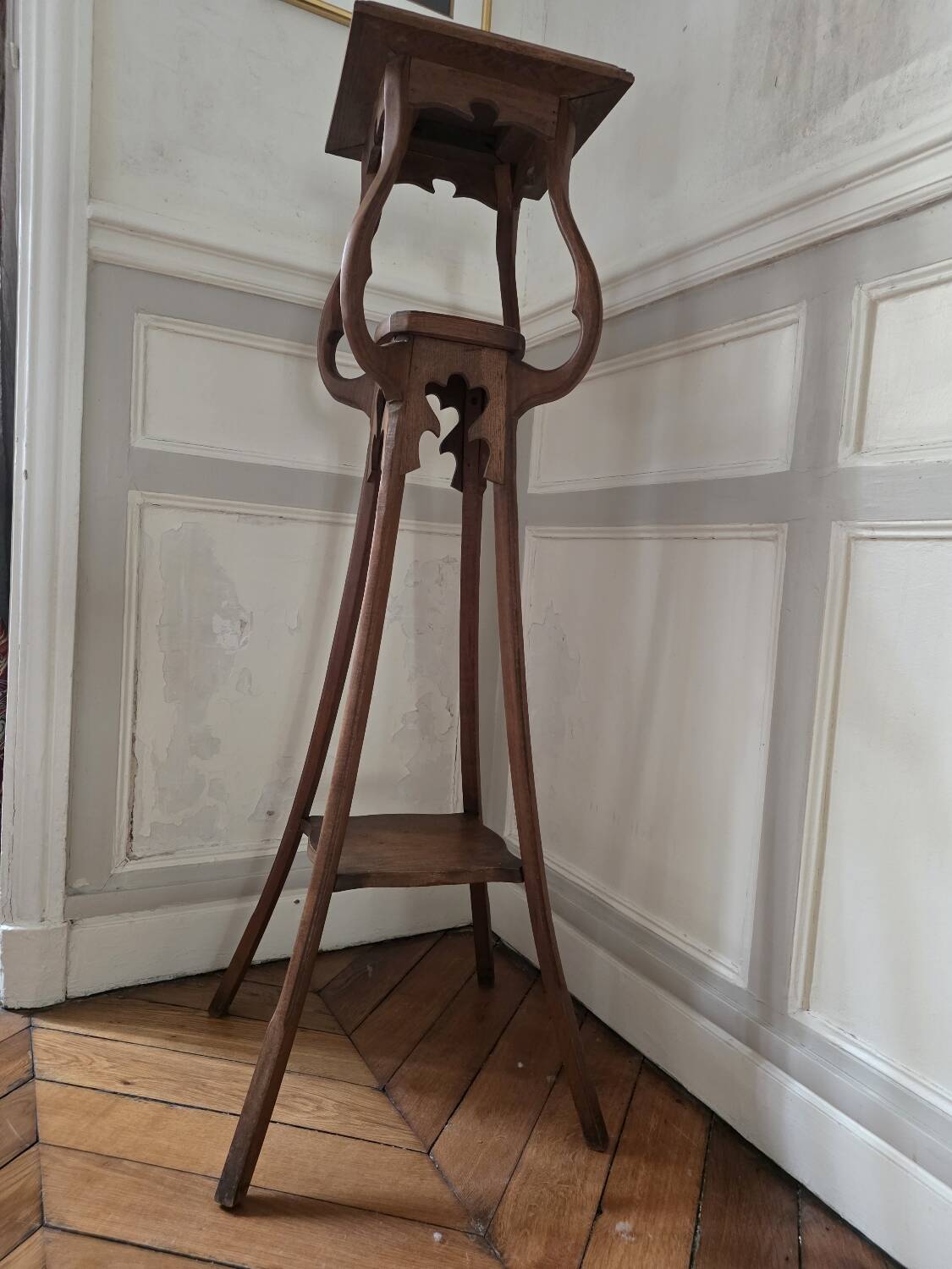 Selette Art Nouveau en bois