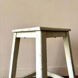 Water green wooden stool