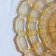 Cake stand, glass pedestal plate Bernsdorf depression style