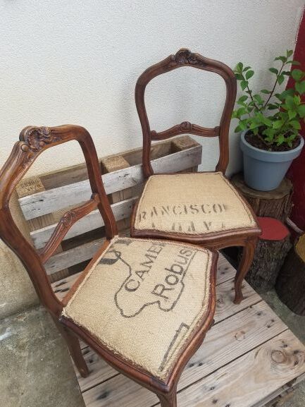Old wooden chairs