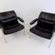 Lot de 2 fauteuils en cuir Röder Söhne by Miller Borgsen