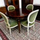 4 studded Louis XVI medallion chairs