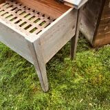 Wooden companion drainer with patina