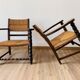 Pair of mulched armchairs