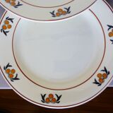 4 flat plates in iron earth of the Salins model Mimosa 210738