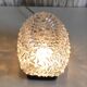 Ceiling light or oval wall light in moulded glass - mid 20th century.