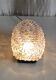 Ceiling light or oval wall light in moulded glass - mid 20th century.
