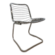 Chaise en métal chromé années 70 design italien